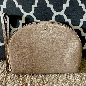 Kate Spade pebbled tan wristlet